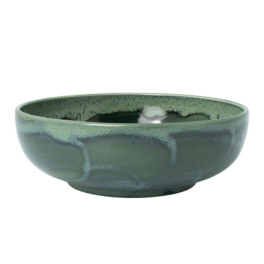 Steelite Aurora Vitrified Porcelain Vesuvius Burnt Emerald Round Bowl 17.5cm