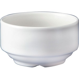 Churchill Whiteware Vitrified Porcelain Round Stacking Soup Bowl 40cl 14.1oz