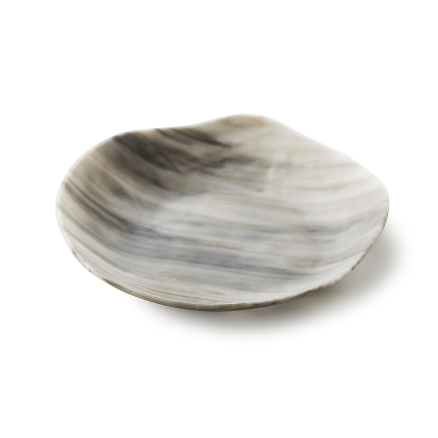 Pordamsa Nordica Glass Grey Round Deep Plate 21cm