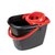 Robert Scott Mop Bucket With Wringer And Side Pouring Lip  Red 12ltr