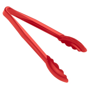 Cambro Polycarbonate Red Scalloped Tongs 23cm