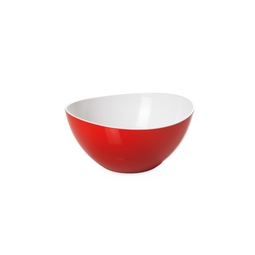 Red & White 20cm Curved Acrylic Display Bowl