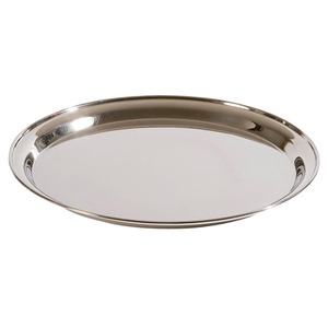 Service Tray Stainless Steel Round 41cm