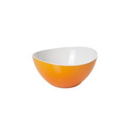 Yellow & White 20cm Curved Acrylic Display Bowl