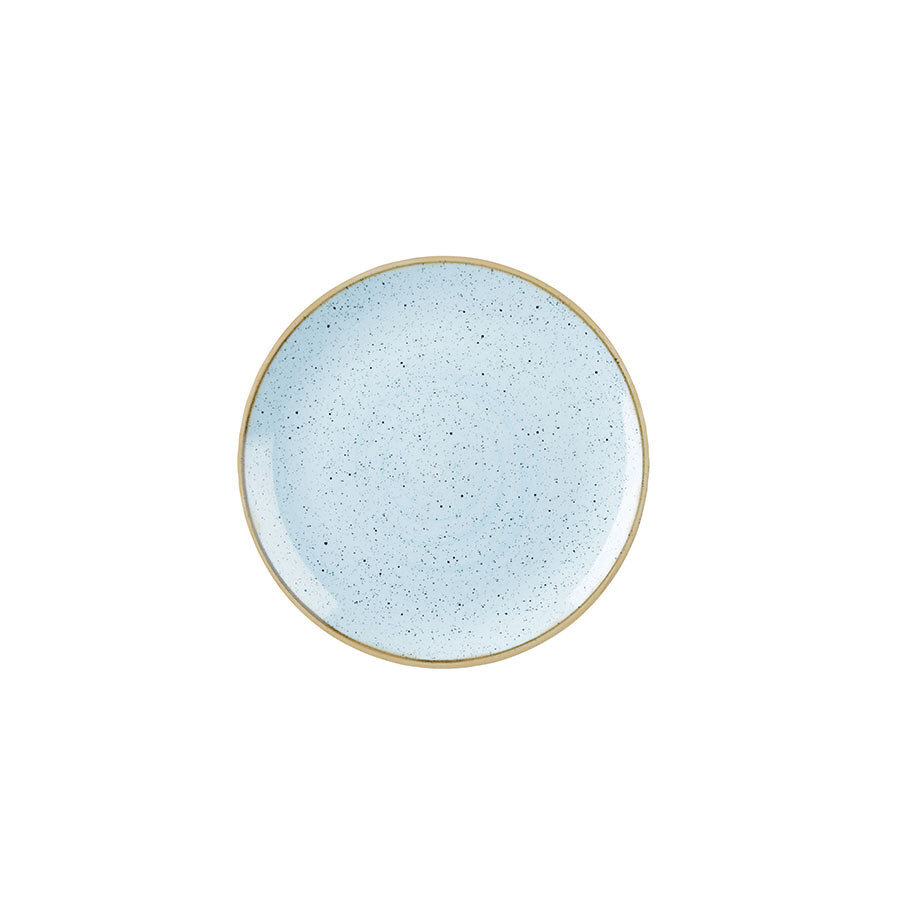 Churchill Stonecast Vitrified Porcelain Duck Egg Blue Round Coupe Plate 16.5cm