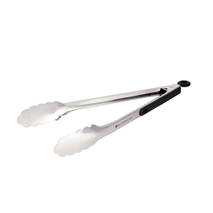 MasterClass Deluxe Stainless Steel Food Tongs 30cm