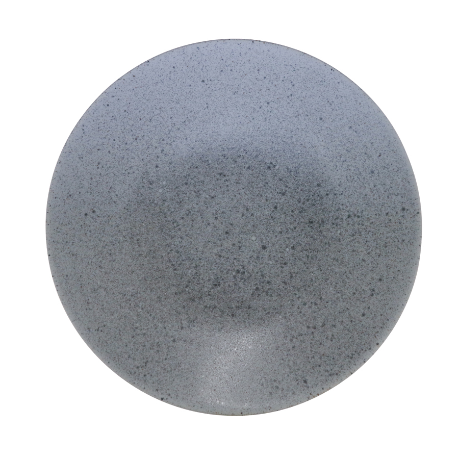 Artisan Kernow Vitrified Stoneware Grey Round Coupe Plate 21cm