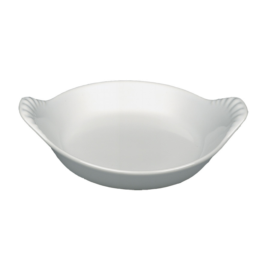 Classic Round Eared Dish White 35cl 18cm