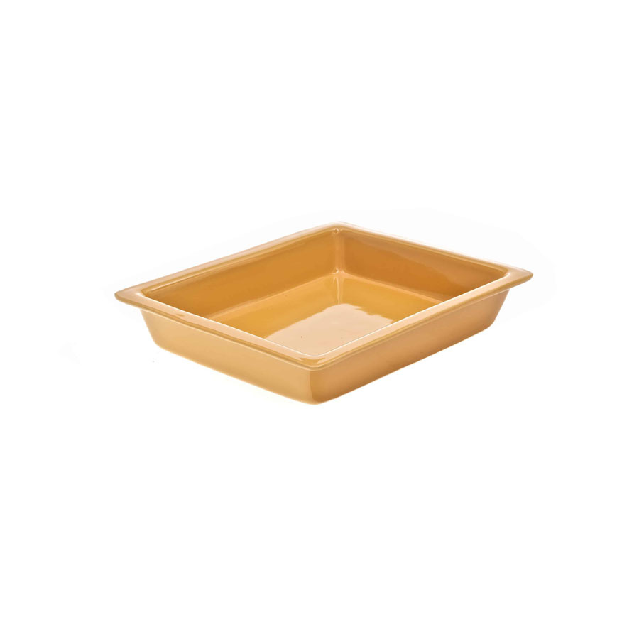 Tuscan Yellow Ceramic Gastronorme Dish 1/2 60mm