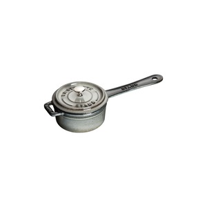 Saucepan / Pot Grey Cast Iron Round 25cl 10cm