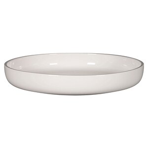 Rak Ease Vitrified Porcelain White Round Deep Plate 29.6cm 215cl