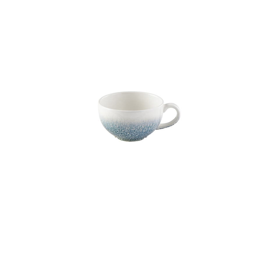 Churchill Studio Prints Raku Vitrified Porcelain Topaz Blue Cappuccino Cup 22.7cl 8oz