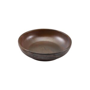 Genware Terra Porcelain Copper Round Coupe Bowl 23 Cm