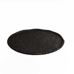 Dalebrook Mineral Noir Melamine Crackle Round Plate 25.4cm