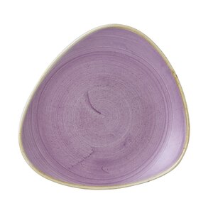 Churchill Stonecast Vitrified Porcelain Lavender Triangular Plate 22.9cm