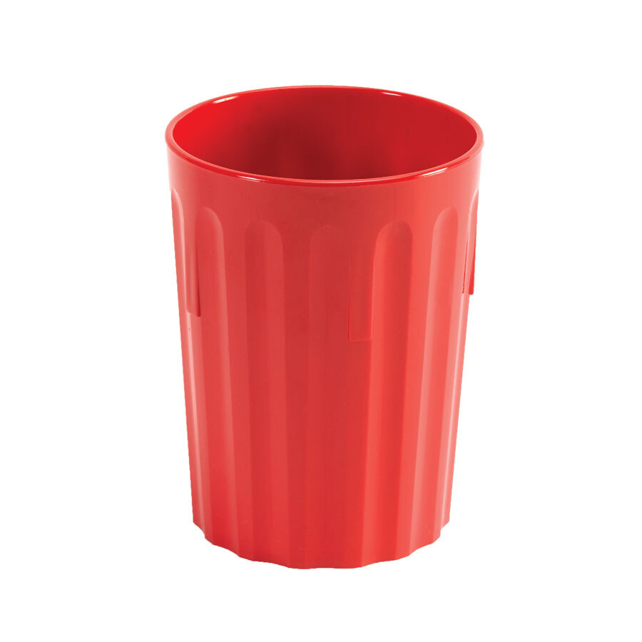 Harfield Polycarbonate Red Fluted Tumbler 9oz