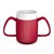 Ornamin Polypropylene Red Two Handled Mug With Internal Cone 160ml