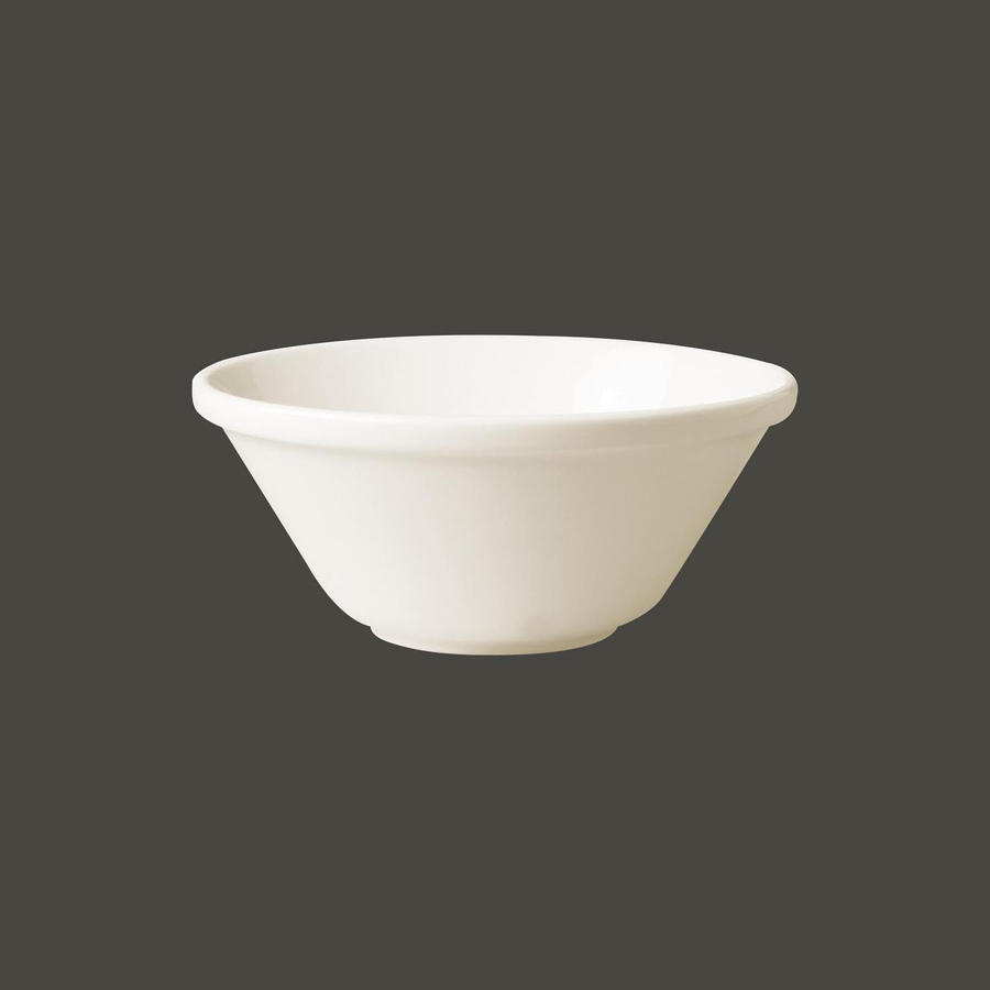 Rak Banquet Vitrified Porcelain White Round Stacking Salad Bowl 60cl