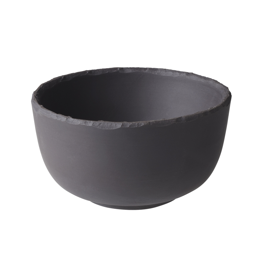 Revol Basalt Ceramic Black Round Bowl 10cm 25cl