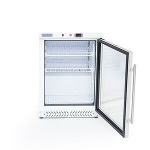 Arctica Medium Duty Undercounter Refrigerator - Glass Door - 143Ltr - White