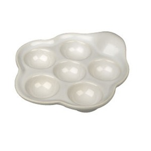 Revol French Classics Porcelain White Snail Dish 16cm