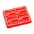 Chicken Leg Mould Silicone Red With Lid 24x29x2.5cm