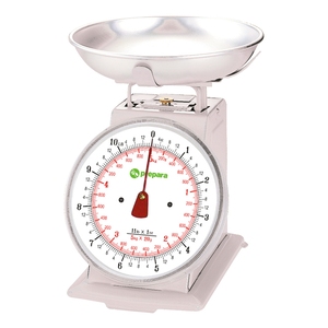 Prepara Scale With Stainless Steel Bowl 5kg White