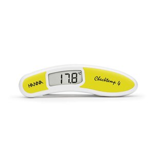 Hanna Waterproof Digital Folding Probe Thermometer Yellow