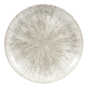 Churchill Studio Prints Stone Vitrified Porcelain Agate Grey Round Coupe Plate 28.8cm