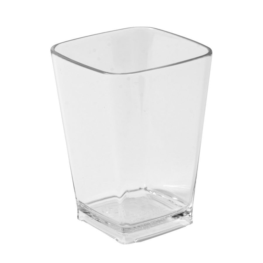 Small clear reusable dessert pot with 150ml capacity