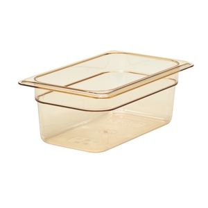 Cambro Gastronorm Container High Heat 1/4 Amber Polycarbonate 162x100mm