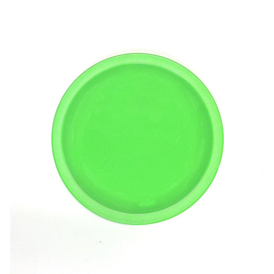 Plate Narrow Rim Lime Green 17cm Polycarbonate