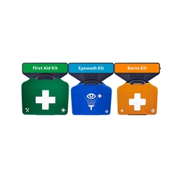 Reliance Medical Aurapoint Large 3 Unit Catering First Aid Kit Double Eyewash Kit and Burns Kit