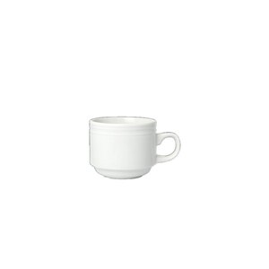 Steelite Bead Vitrified Porcelain White Stacking Cup 10cl