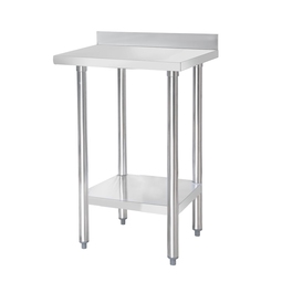 Connecta Wall Table with Undershelf - 600 x 600 with 900mm high worktop and 100mm upstand