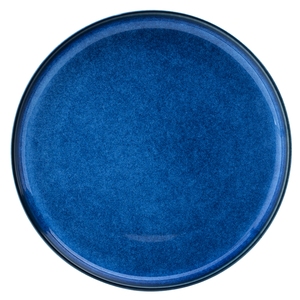 Utopia Atlantis Porcelain Blue Round Plate 20cm 8 Inch