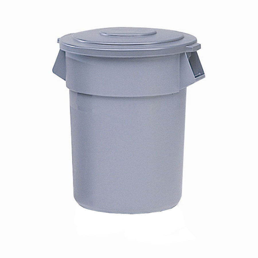 Rubbermaid Brute Round Container Grey Polyethylene 208.2ltr W83.5 x H84.3 x D67cm