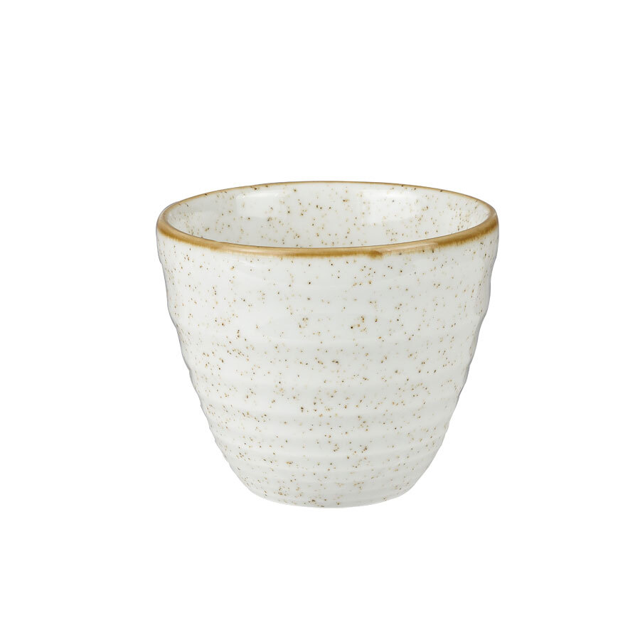 Churchill Stonecast Vitrified Porcelain Barley White Ripple Chip Mug 9.5x8.3cm 28cl 9.9oz