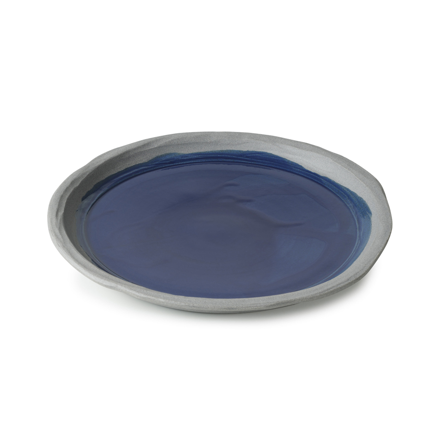 Revol No.W Ceramic Indigo Blue Round Dinner Plate 23.5cm