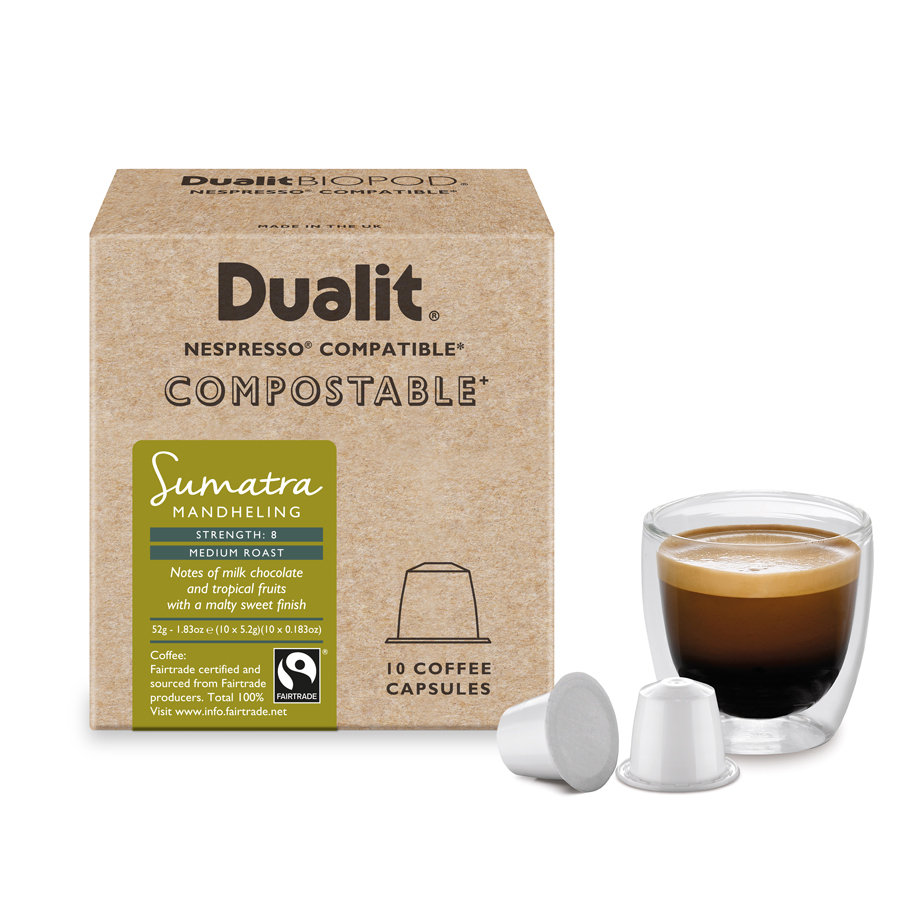 Dualit Compostable Capsules 15865 Sumatra -Carton140