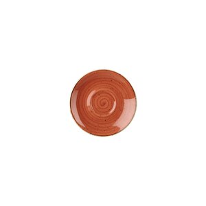 Churchill Stonecast Vitrified Porcelain Spiced Orange Round Espresso Saucer 11.8cm