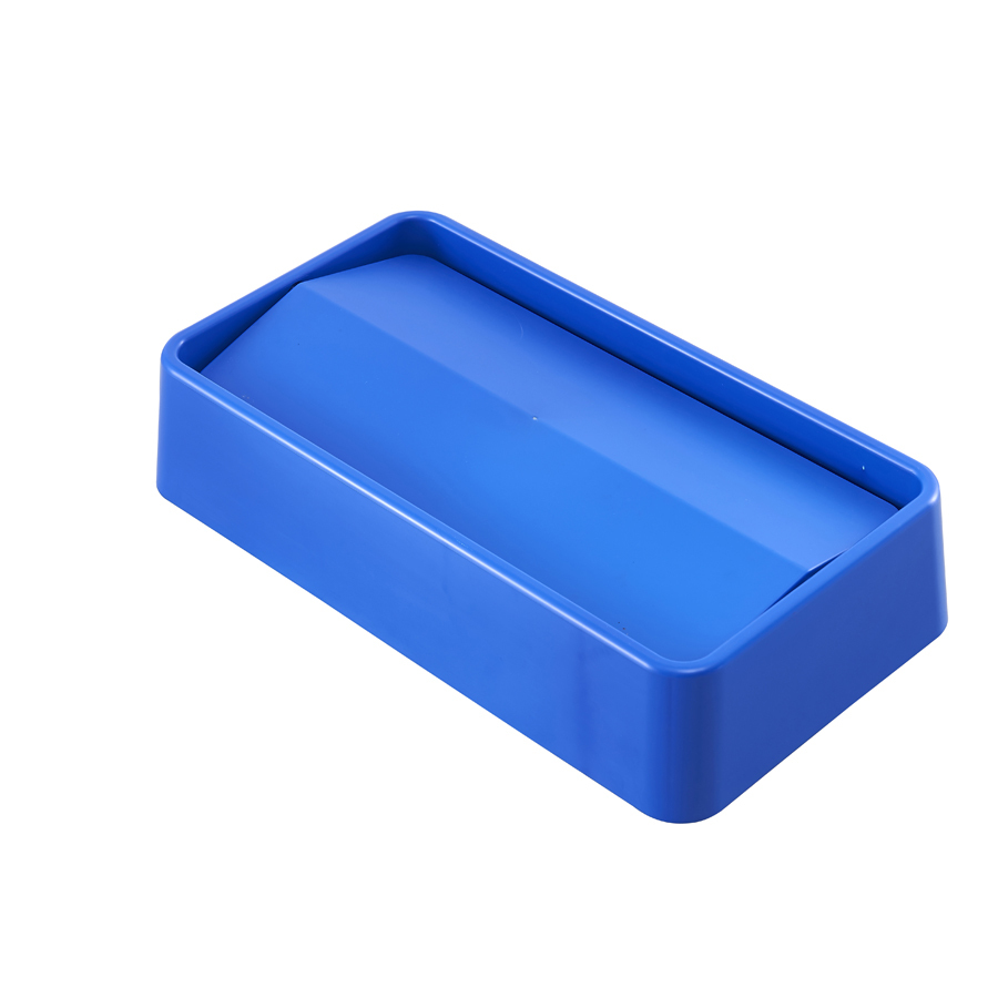 Trust Svelte® Tops Swing Lid Blue Polypropylene 52.3x28.8x11.5cm