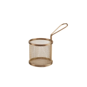Copper Serving Fry Basket 9.3x9cm