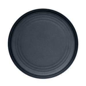 Artisan Onyx Vitrified Fine China Black Round Plate 27cm
