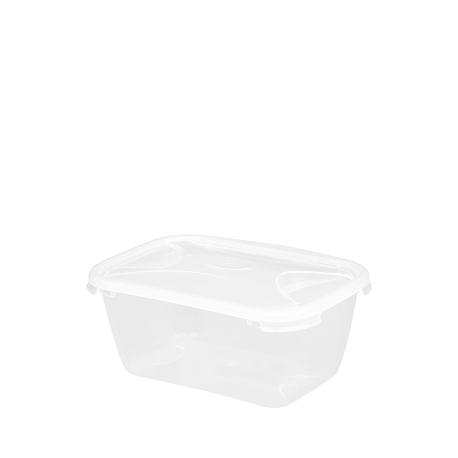 Wham Cuisine Rectangular Food Box Clear Plastic 2ltr
