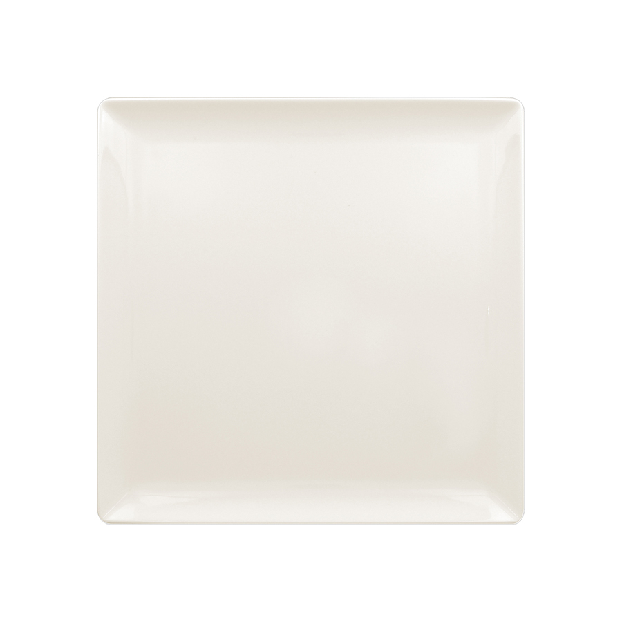 Rak Nano Vitrified Porcelain White Square Plate 25cm