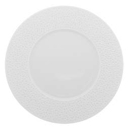 Guy Degrenne Perles De Rosee Porcelain White Round Dinner Plate 28cm