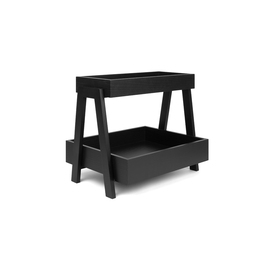 Nokte Skyline Black Oak Stand With Two Trays