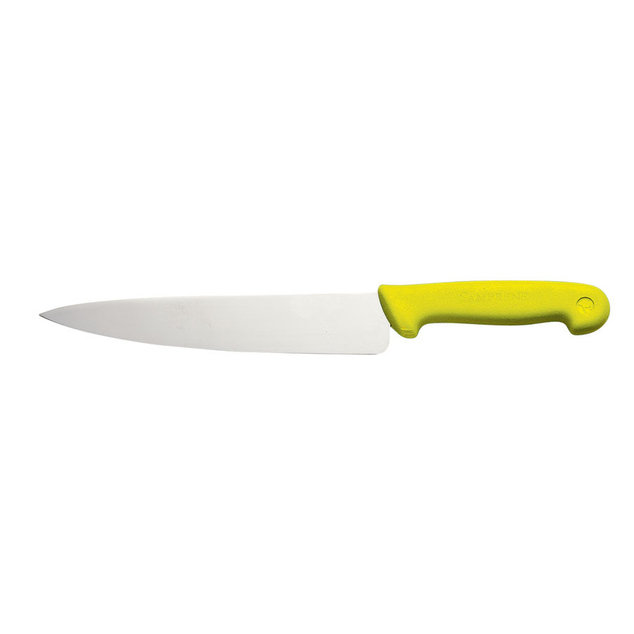 Prepara Cook Knife 10in Stainless Steel Blade Yellow Handle