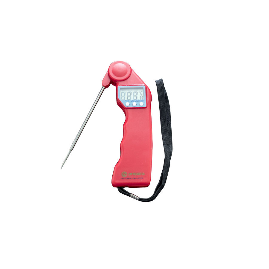Prepara Electronic Hand Held Thermometer Red -50°c to 300°c